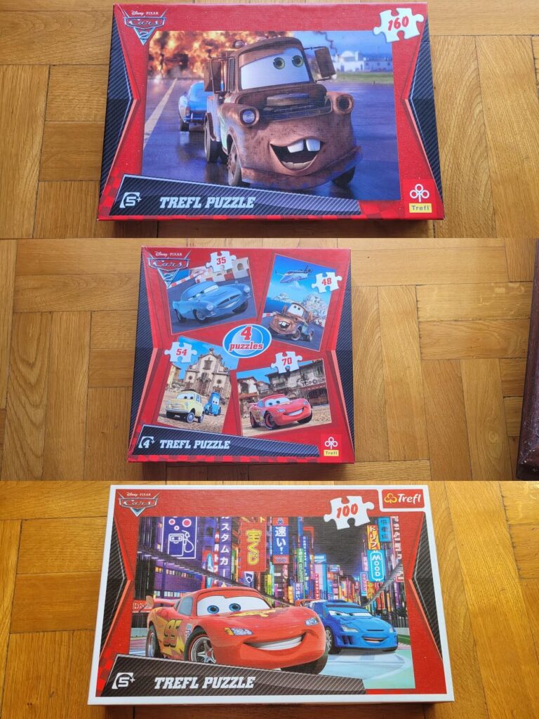 Verdák (Cars) rajzfilm – Három puzzle
