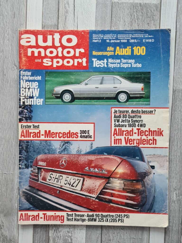 Auto Motor und Sport 1988, 1989, 1990 (négy lapszám)